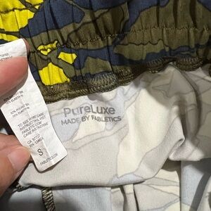 Fabletics PureLuxe Camouflage Leggings in Green and Blue